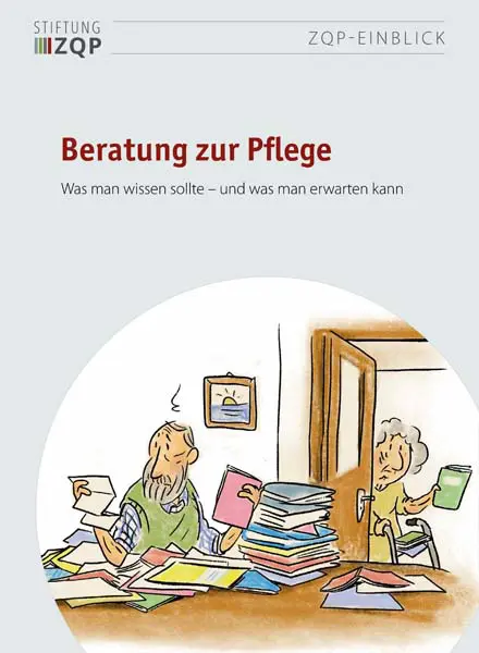 Titelseite der Broschüre „Beratung zur Pflege“