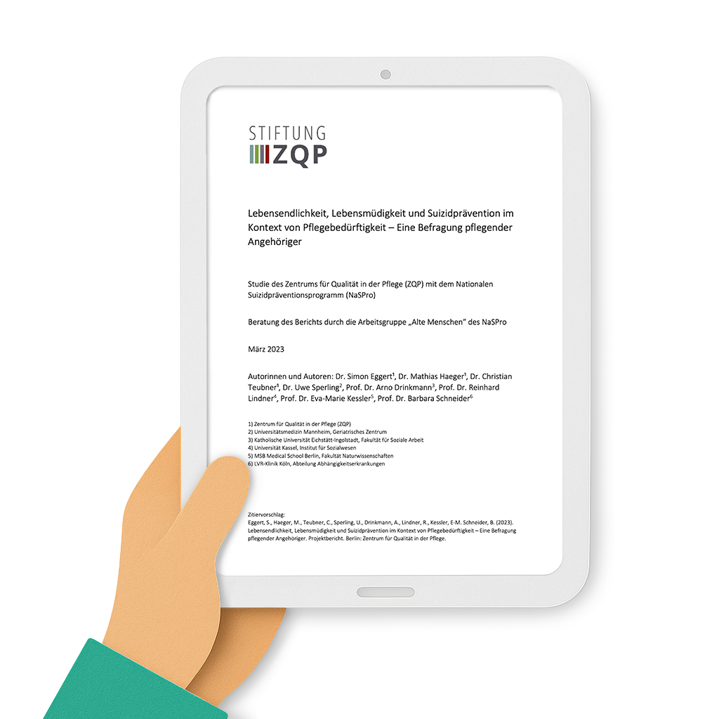 Lebensendlichkeit, Lebensmüdigkeit und Suizidprävention im Kontext von Pflegebedürftigkeit