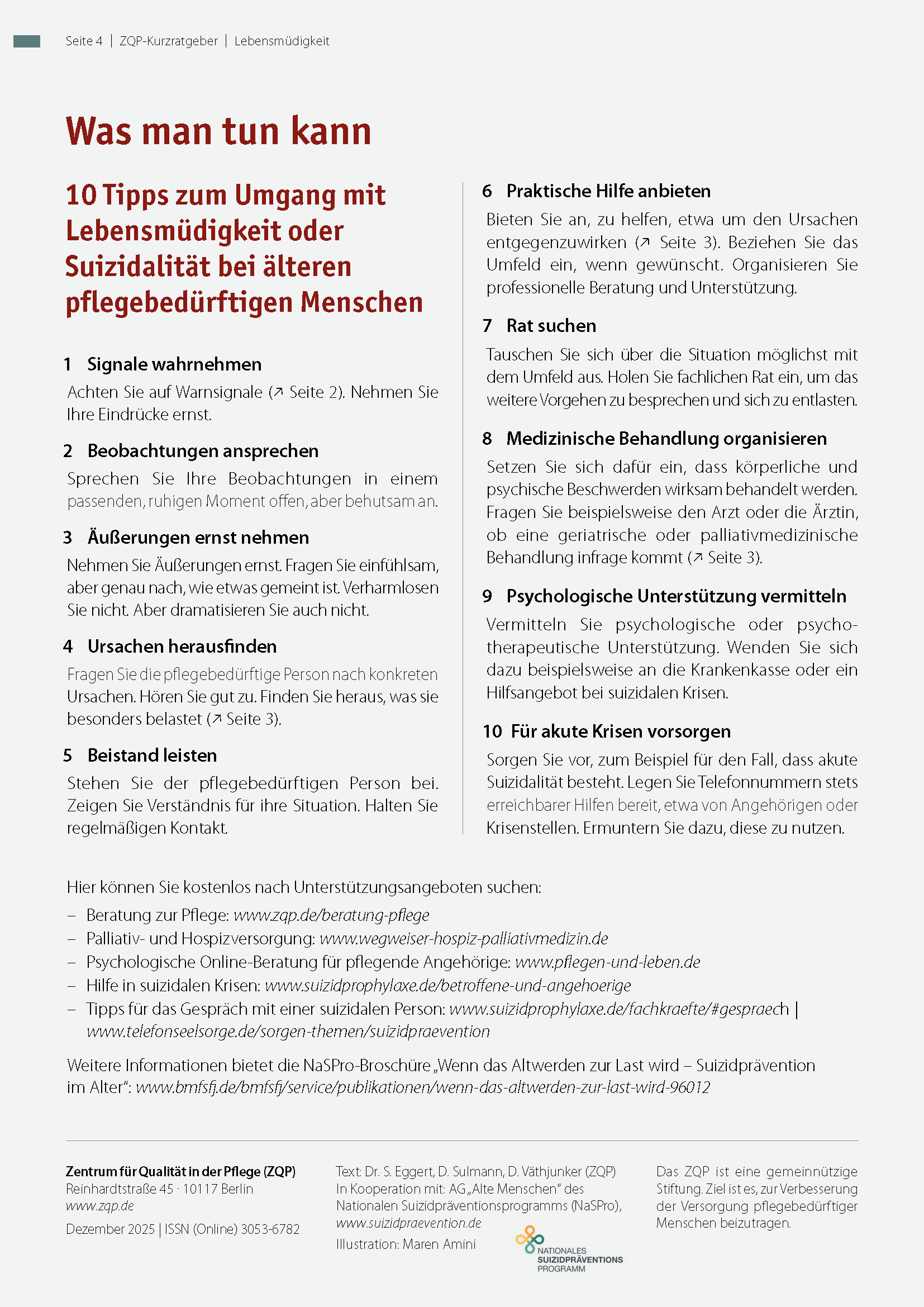 Wenn ältere pflegebedürftige Menschen lebensmüde sind – Bild 3