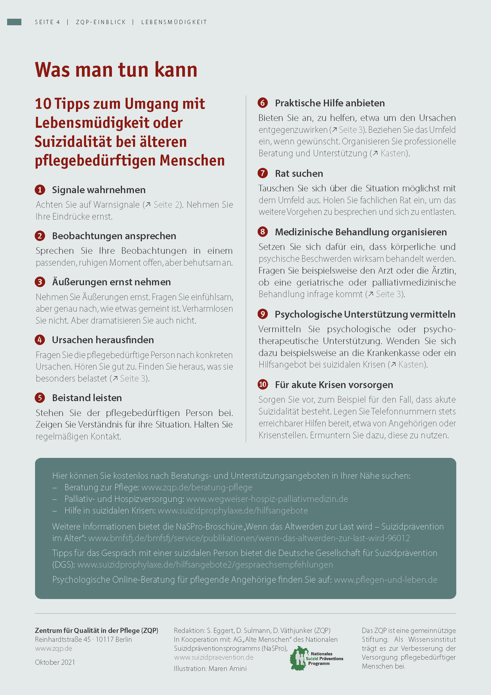 Wenn ältere pflegebedürftige Menschen lebensmüde sind – Bild 3