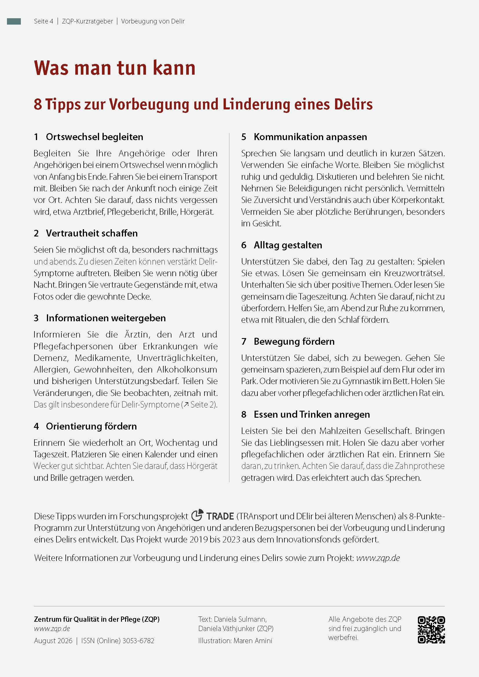 Vorbeugung von Delir bei älteren Menschen – Bild 3