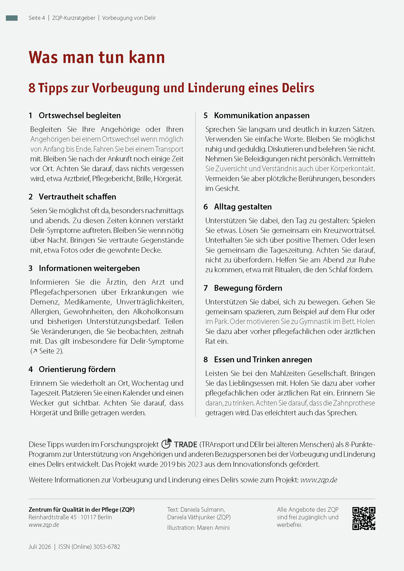 Vorbeugung von Delir bei älteren Menschen – Bild 3