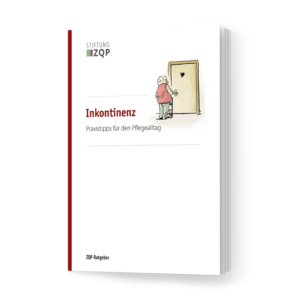 Titelseite der Broschüre „Inkontinenz - Praxistipps für den Pflegealltag“