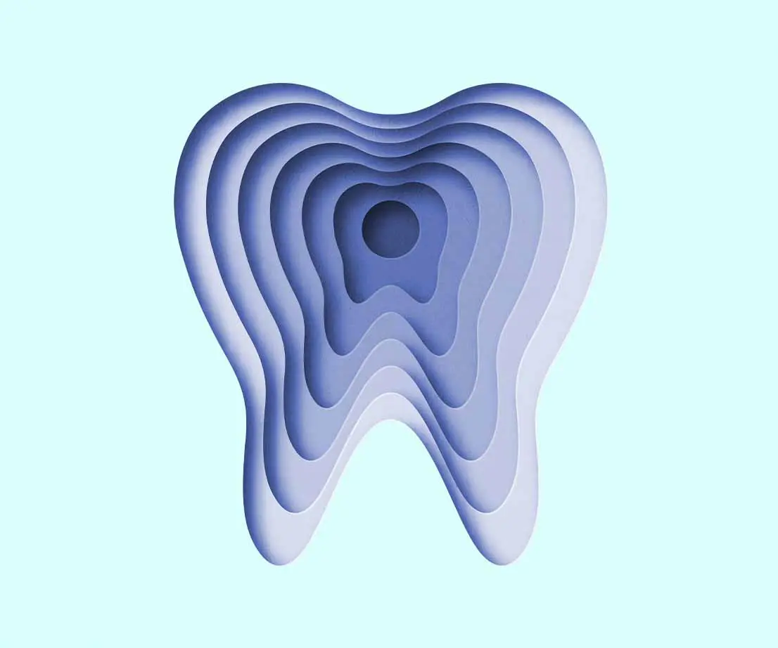Zahn als Symbol für die Mundpflege