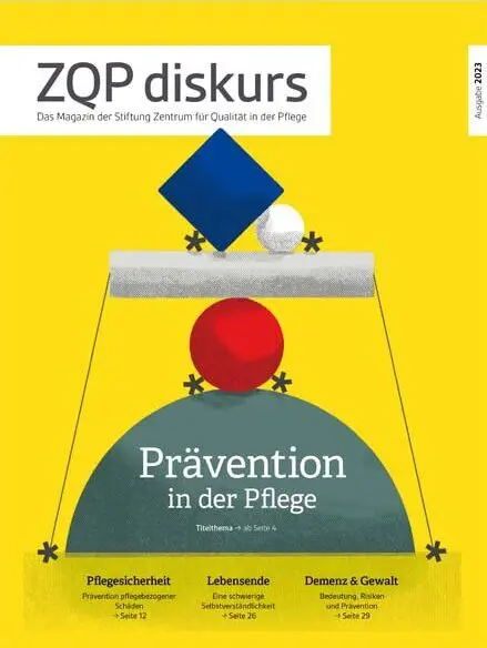 Titelseite Stiftungsmagazin ZQP diskurs Ausgabe 2023